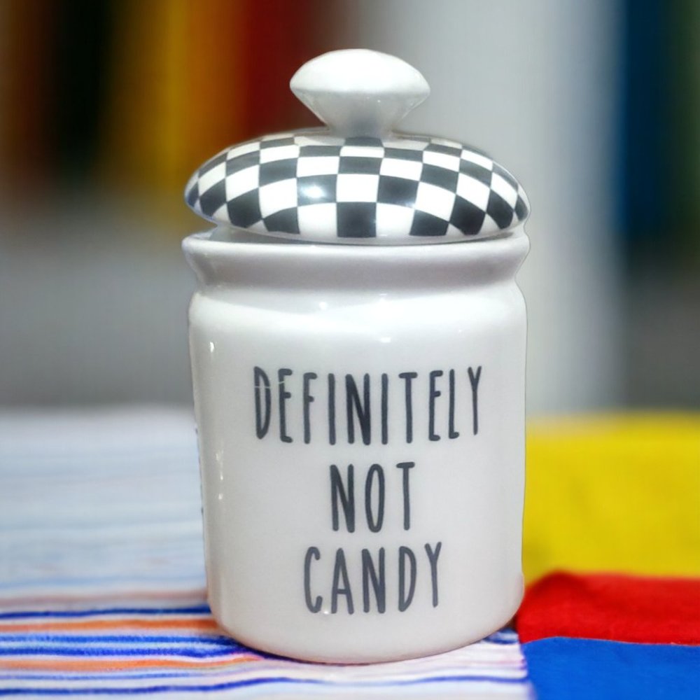 Teacher Canister - "Definitely Not Candy" - Humorous Teacher Gift